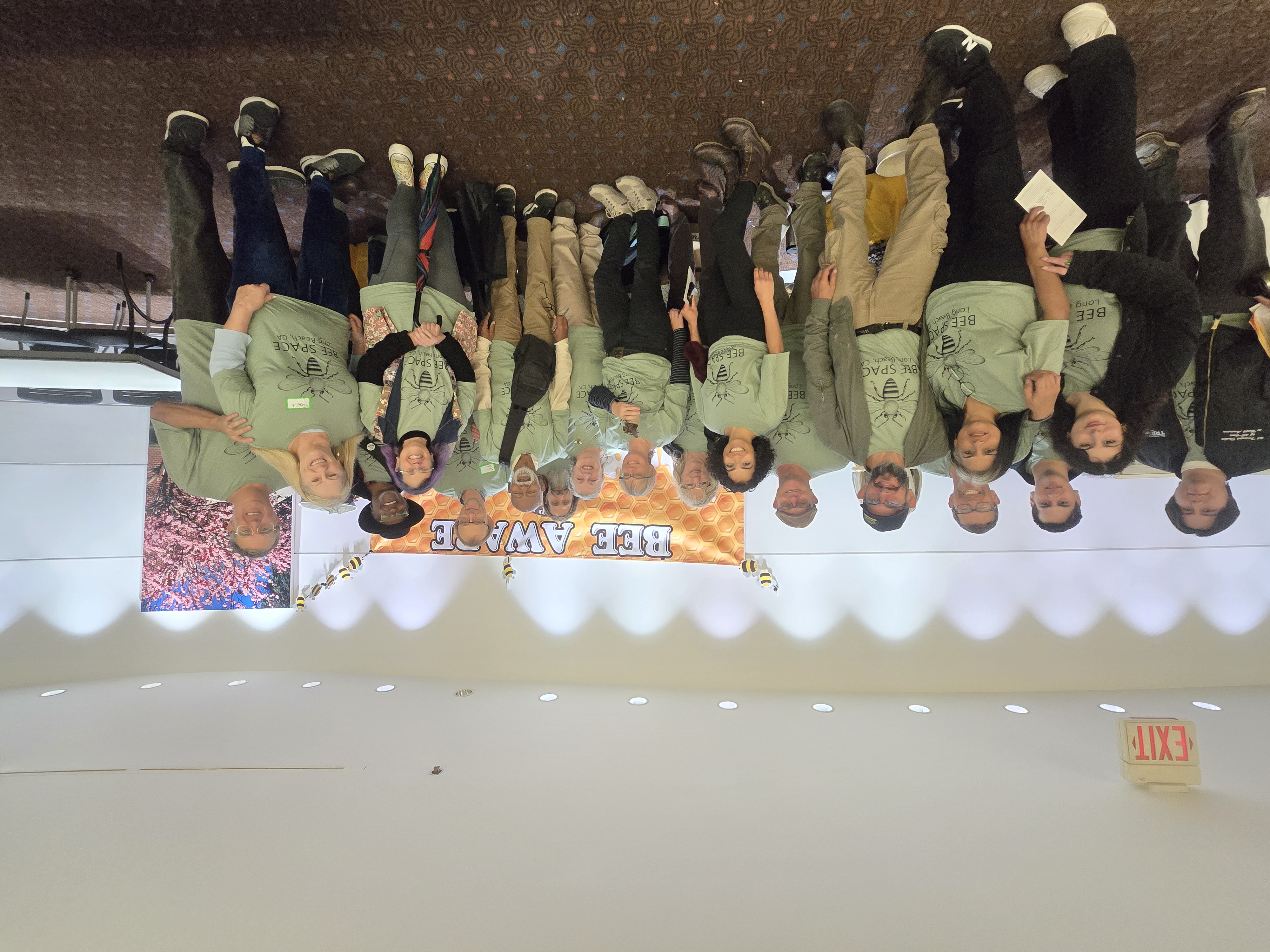 BeeSpace volunteers working together at a lot activation site.